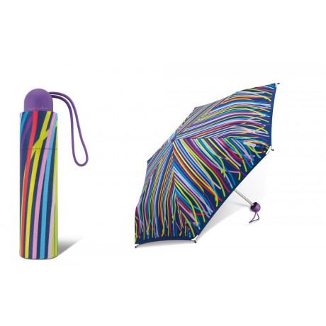 Dívčí skládací deštník *ergobrella* Funny Stripe