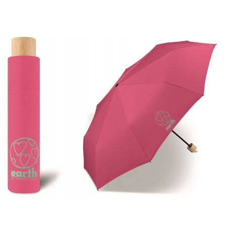 EKO deštník EARTH Super Mini fuchsia pink