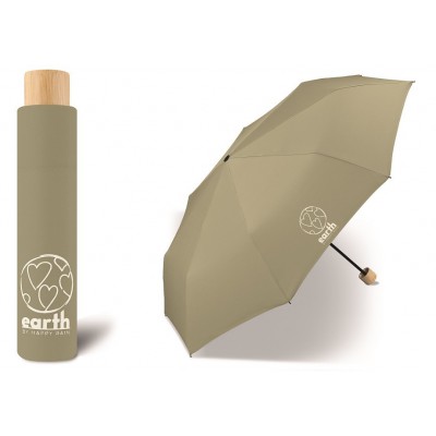 EKO deštník EARTH Super Mini olive gray