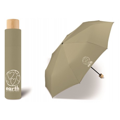 EKO deštník EARTH Super Mini olive gray