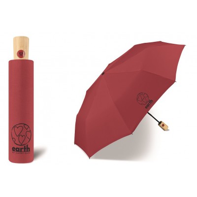 EKO deštník EARTH Mini AC chili red