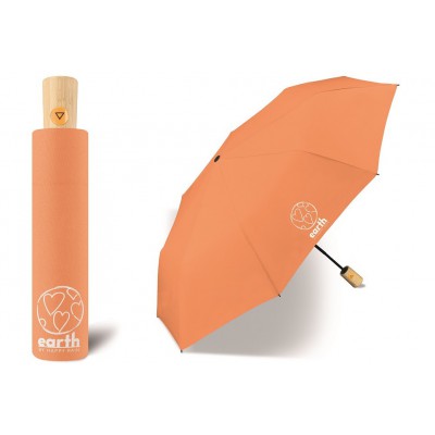 EKO deštník EARTH Mini AC papaya
