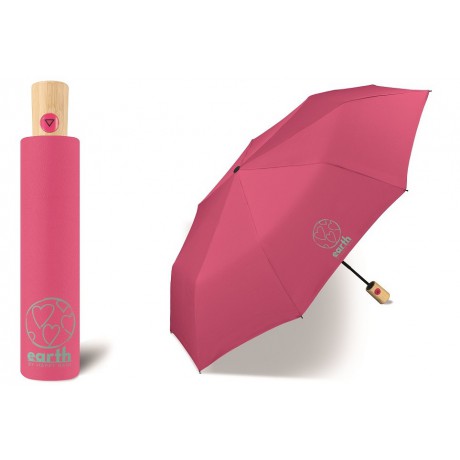 EKO deštník EARTH Mini AC fuchsia pink