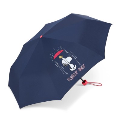 SNOOPY Super Mini blue 62351, chlapecký skládací deštník