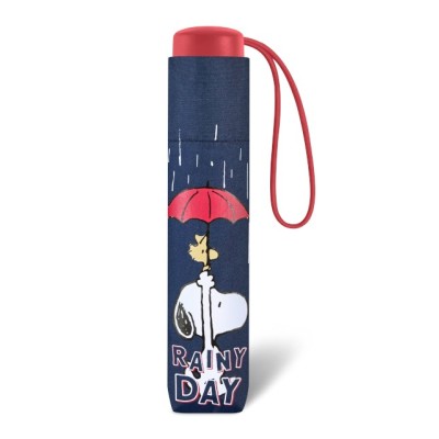 SNOOPY Super Mini blue 62351, chlapecký skládací deštník