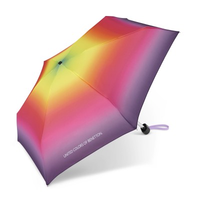 Benetton, Ultra Mini Flat GRADIENT 59028, dámský skládací deštník