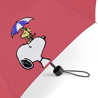 SNOOPY Super Mini red 62350, dívčí skládací deštník
