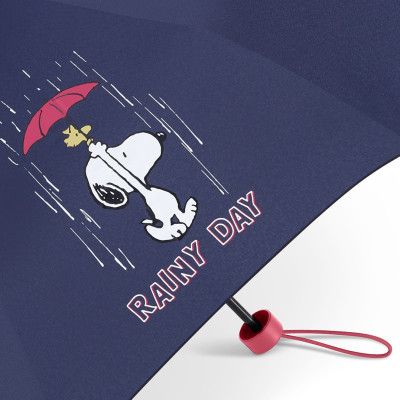 SNOOPY Super Mini blue 62351, chlapecký skládací deštník