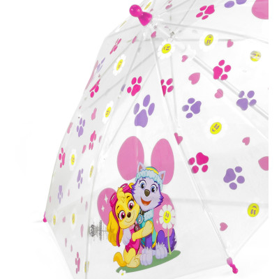 PAW PATROL  FLOWERS 62201, dívčí dlouhý deštník