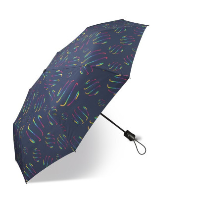 Happy rain, Mini AC Rainbow Swirls 42302,  dámský automatický deštník